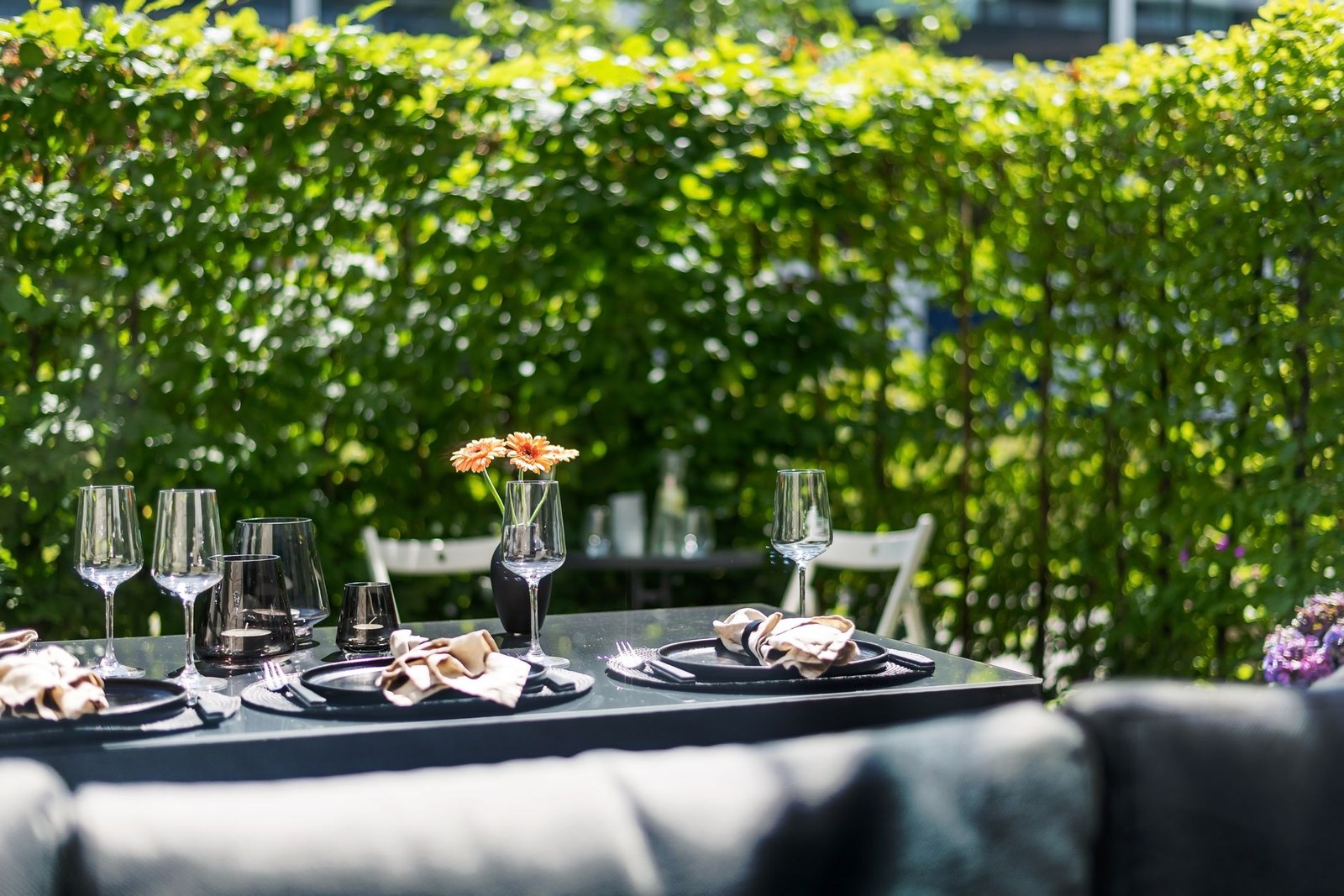 Outdoor Furniture for a Japan hospitality or retail project sourced from China