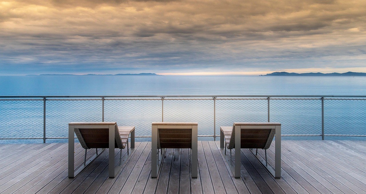 Outdoor lounge furniture showing consistent weave craftsmanship