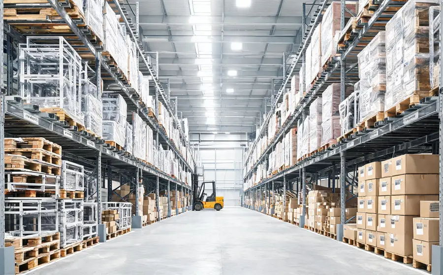 Warehouse inventory and export pallets for outdoor furniture