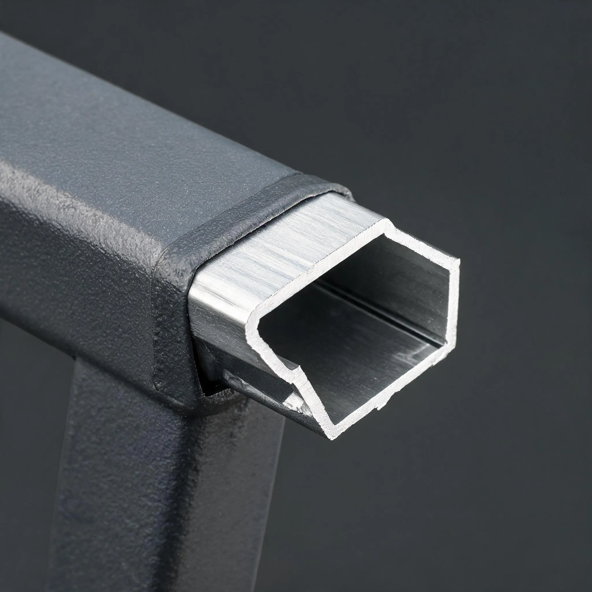 Detailed view of marine-grade aluminum construction