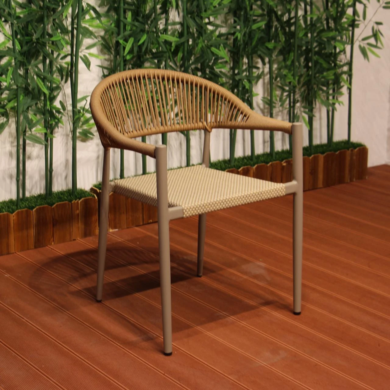 SV-F0048 Woven Outdoor Dining Chair