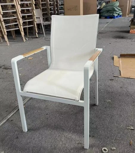 SV-F0107 Sling Outdoor Dining Chair · Armrest design