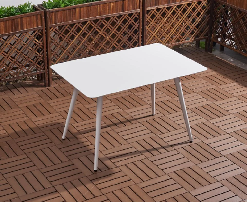 SV-F0187 طاولة طعام خارجية من ألومنيوم · سطح مستطيل