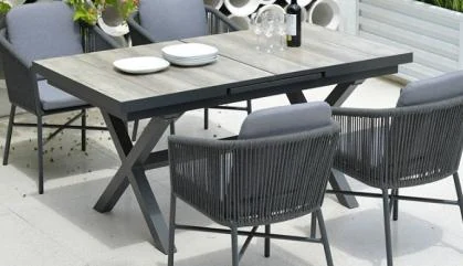 SV-F0195 Aluminum Extendable Outdoor Dining Table
