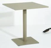 SV-F0223 طاولة طعام خارجية من فولاذ · سطح دائري