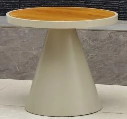 SV-F0230 Aluminum Outdoor Coffee and Side Table with Teak Details
