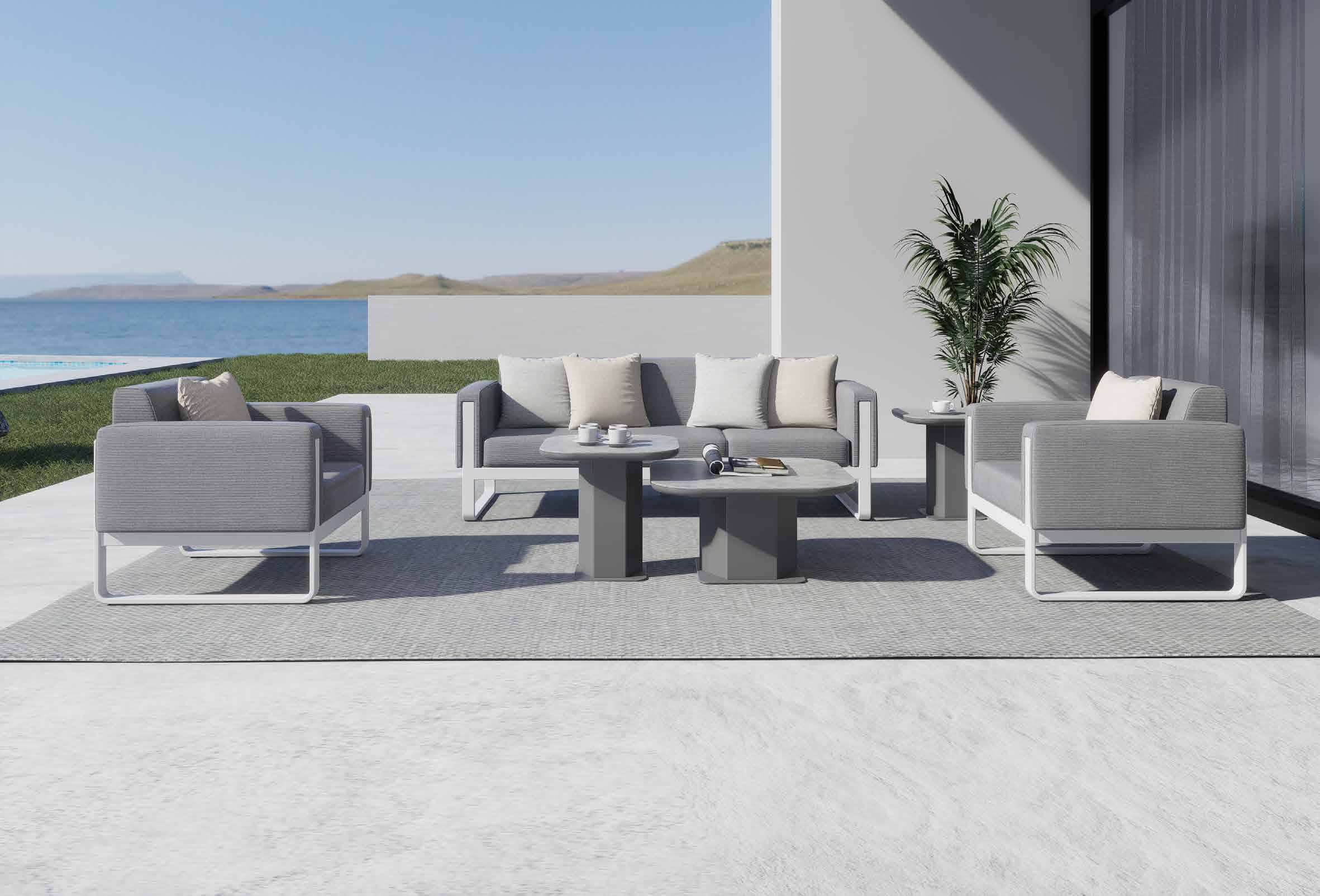 SV-N0019 Aluminum Outdoor Sofa Set