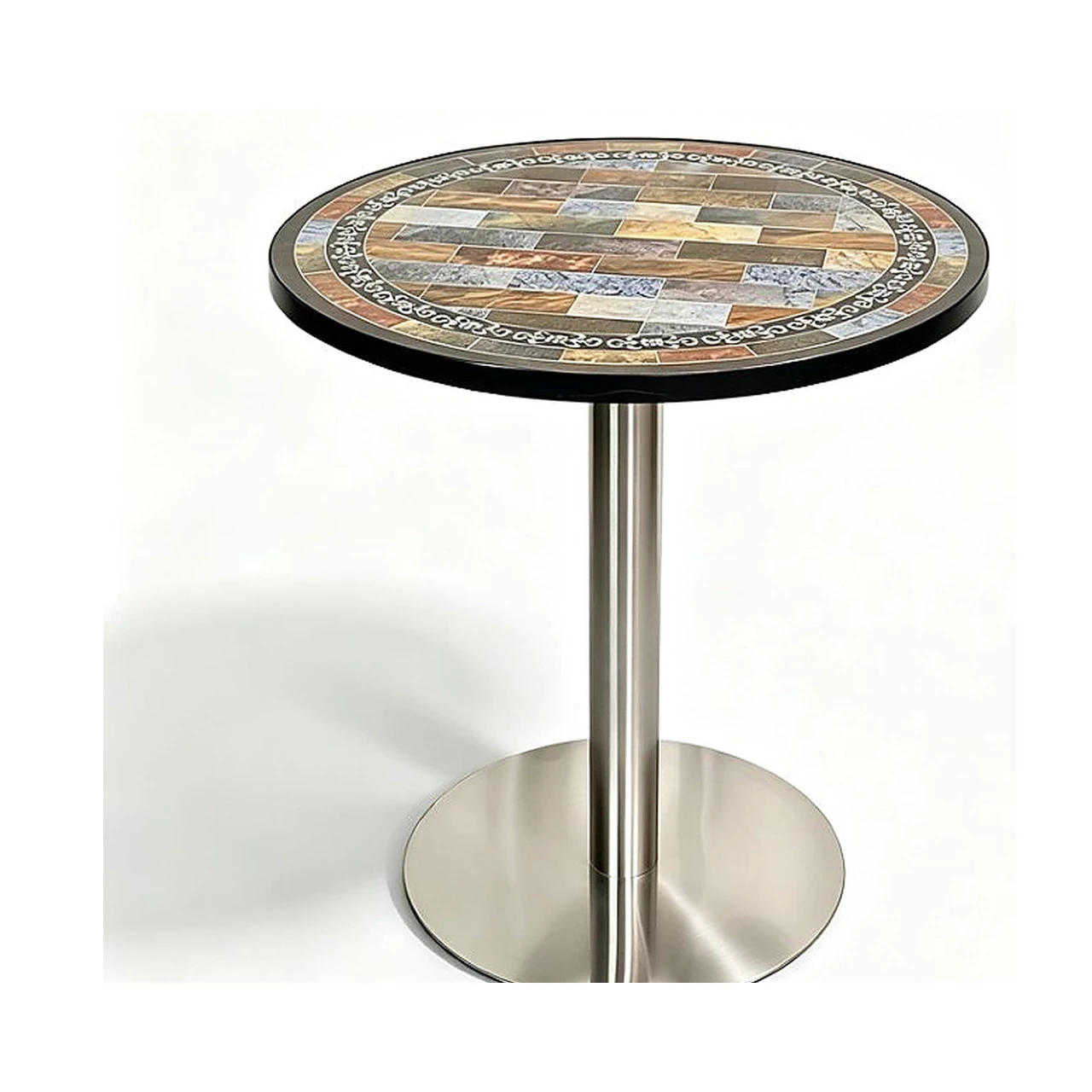 SV-S0005 Round Mosaic-Look Bistro Table