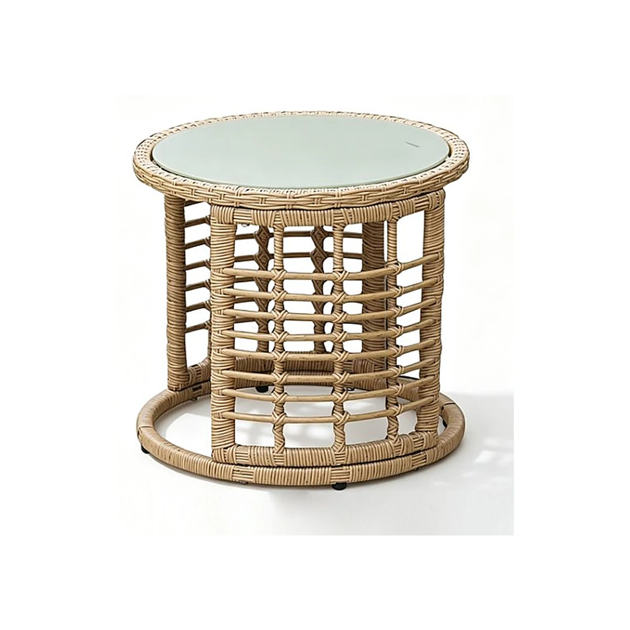 SV-S0018 Woven-Style Cylinder Side Table