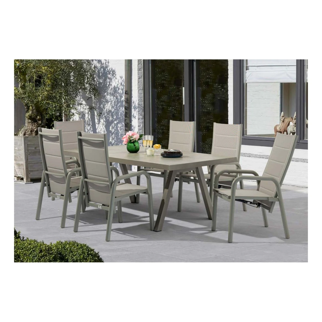 SV-S0041 Beveled Fixed Patio Dining Collection