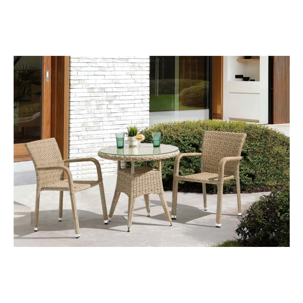 SV-S0064 طقم طعام للتراس بطاولة دائرية