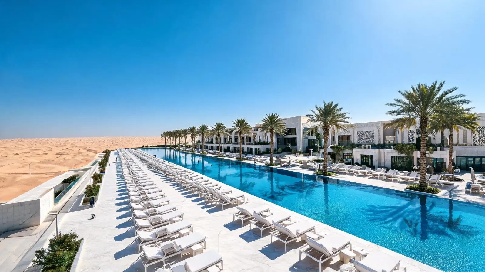Commercial resort poolside furniture project in the Middle East